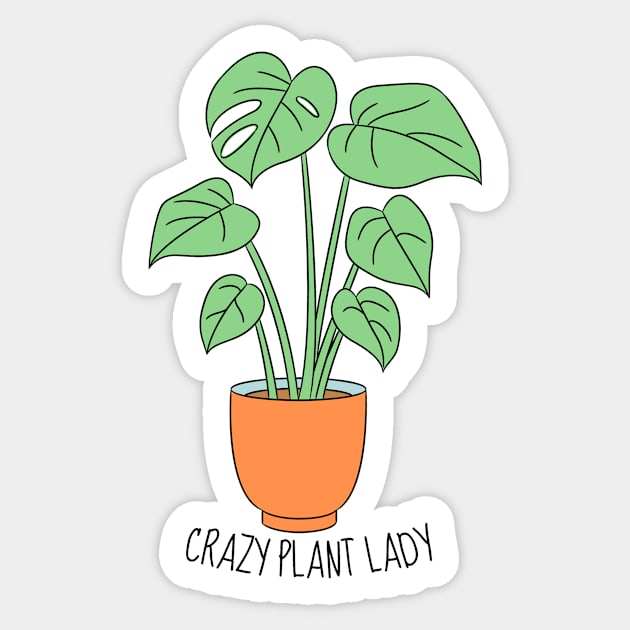 Crazy Plant Lady Sticker by Aurormoon